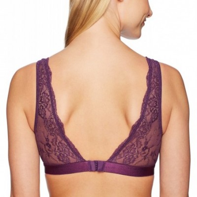 Bras Women's Deep Plunge Bralette (for A-C cups) - Plum - CN12NT7R2GM