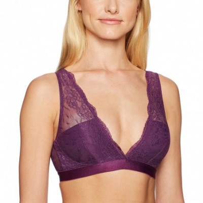 Bras Women's Deep Plunge Bralette (for A-C cups) - Plum - CN12NT7R2GM