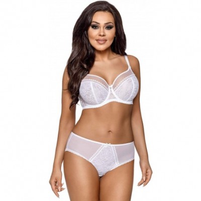 Bras 1396 Sweet Lace Soft Bra (Matching Briefs and Thong Available) - Made in EU - White - C312HDOWB13