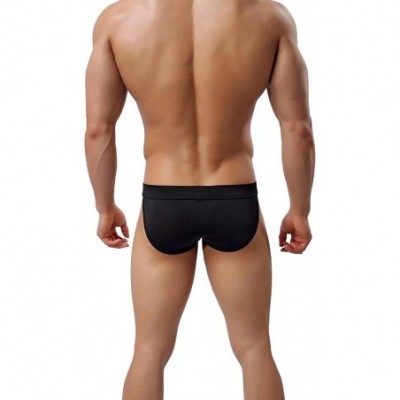 Briefs Men's Bikinis Underwear Low Rise Nylon Briefs Underpanties - 4pack2 - CG192G4THY2