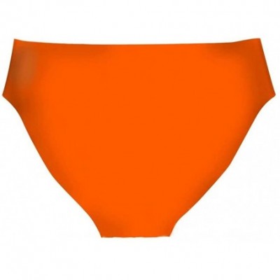 Panties Women's Breathable Hipster Underwear Brief Cool Strech Comfortable Bikini Panty - Orange - CQ18SWKSKHA