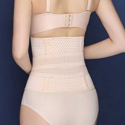 Shapewear Womens Body Waist Shaper Girdle Adjustable Postpartum Slimmer Belt - Skin - C018D93ISO5