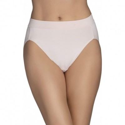 Panties Women's Beyond Comfort Microfiber Panties with Stretch - Hi Cut - Seamless Waistband - Quartz - C918S879Y4H