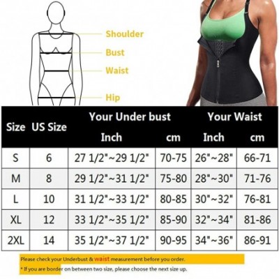 Shapewear Latex Waist Trainer Corset for Women - Hourglass Waist Cincher for Women with Zipper for Weight Loss - Black - CG19...