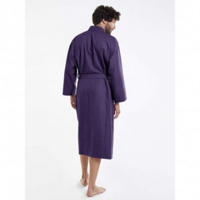 Robes Women's Waffle Robe Lightweight Kimono Unisex Spa Robes Cotton Bathrobes for Hotel Hot Tube- Mid Calf Length Loungewear...