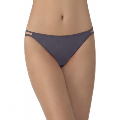 Panties Women's Illumination String Bikini Panties (Regular & Plus Size) - Steele Violet - CI115Q6PXAV