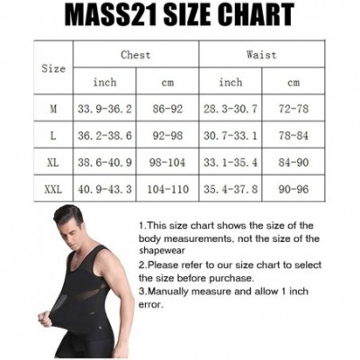 Shapewear Mens Shapewear Tank Top Lumbar Back Support Liposuction Compression Garment Control Top Underwear - Black-sleeveles...