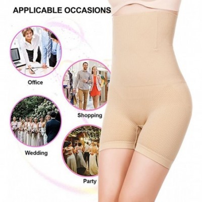 Shapewear Women High Waist Cincher Girdle Belly Slimmer Trainer Shapewear Butt Lifter Panties - Nude - C7185Q3Y0AR