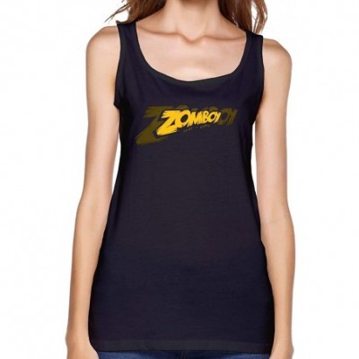 Camisoles & Tanks Zomboy Woman's Design Vests Fashion Tank Top Summer Vest Home Office Black - C7199QD7NRK