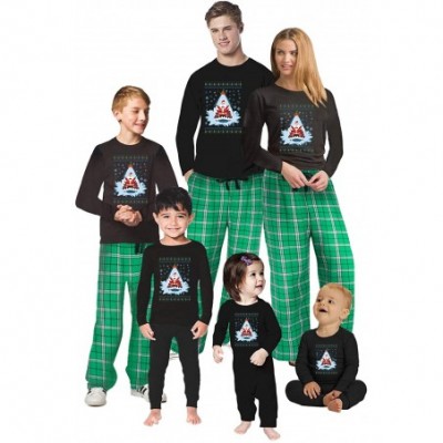 Sleep Sets Christmas Pajamas for Family Xmas Santa in Shark Matching Christmas Sleepwear - Style 2 - C51934WQKYX