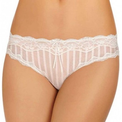 Panties Mesh and Lace Striped Cheeky Hipster- 7/Large - CY12N2MFQK6