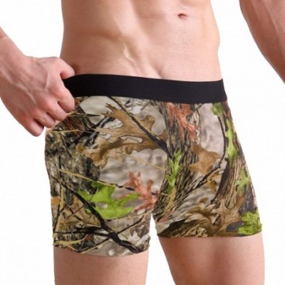 Boxer Briefs Mens Boxer Briefs Underwear Breathable Pouch Soft Underwear - Camo - CE18ARLEQ89