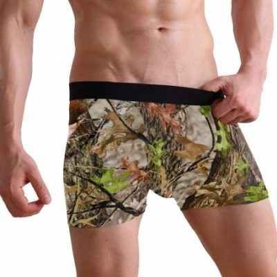 Boxer Briefs Mens Boxer Briefs Underwear Breathable Pouch Soft Underwear - Camo - CE18ARLEQ89