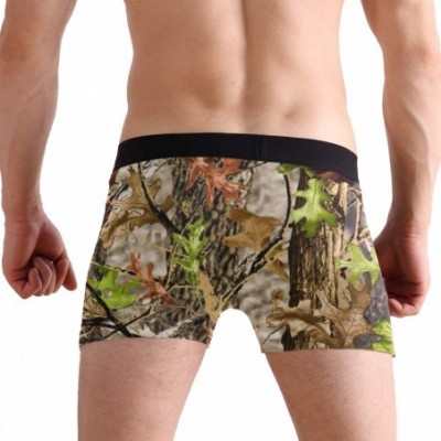 Boxer Briefs Mens Boxer Briefs Underwear Breathable Pouch Soft Underwear - Camo - CE18ARLEQ89