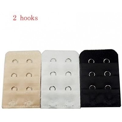 Accessories Women Bra Extender Bra 3pcs-Pack Multi-Size - Black 2 Hooks - C1188SDKIKN