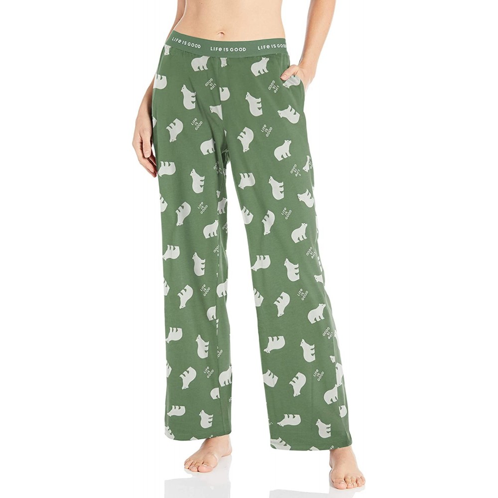 Bottoms Womens Womens Snuggle Up Sleep Pajama Bottoms H - Fresh Pine - CT18NM6IEQL