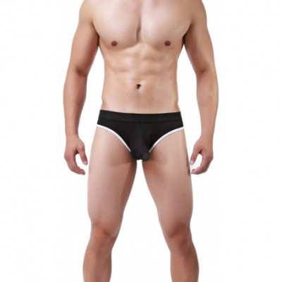 Briefs Men's Sexy Elephant Underwear Cotton Breathable Long Bulge Pouch Shorts Brief - 3p-ba+sa+gr - CG18UYDQS2O