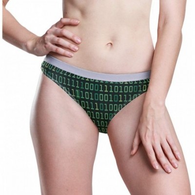 Panties Women's Underwear Colorado State Map Bikini Panties - Binary Computer Code - C618X9WLMDE