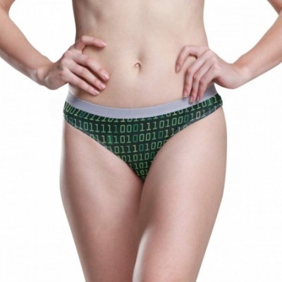 Panties Women's Underwear Colorado State Map Bikini Panties - Binary Computer Code - C618X9WLMDE