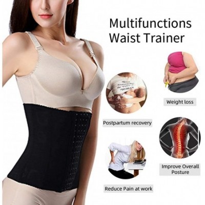 Shapewear Women's Waist Training Cincher Underbust Corset Body Shapewear Waist Trainer - Beige - CE18X5QTKQO