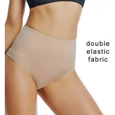 Shapewear High Waist Thong Shaper Body Brief Control Panty JW009010011012048049JL197199 - Beige 2pack 197 - CQ18QSH7UKE