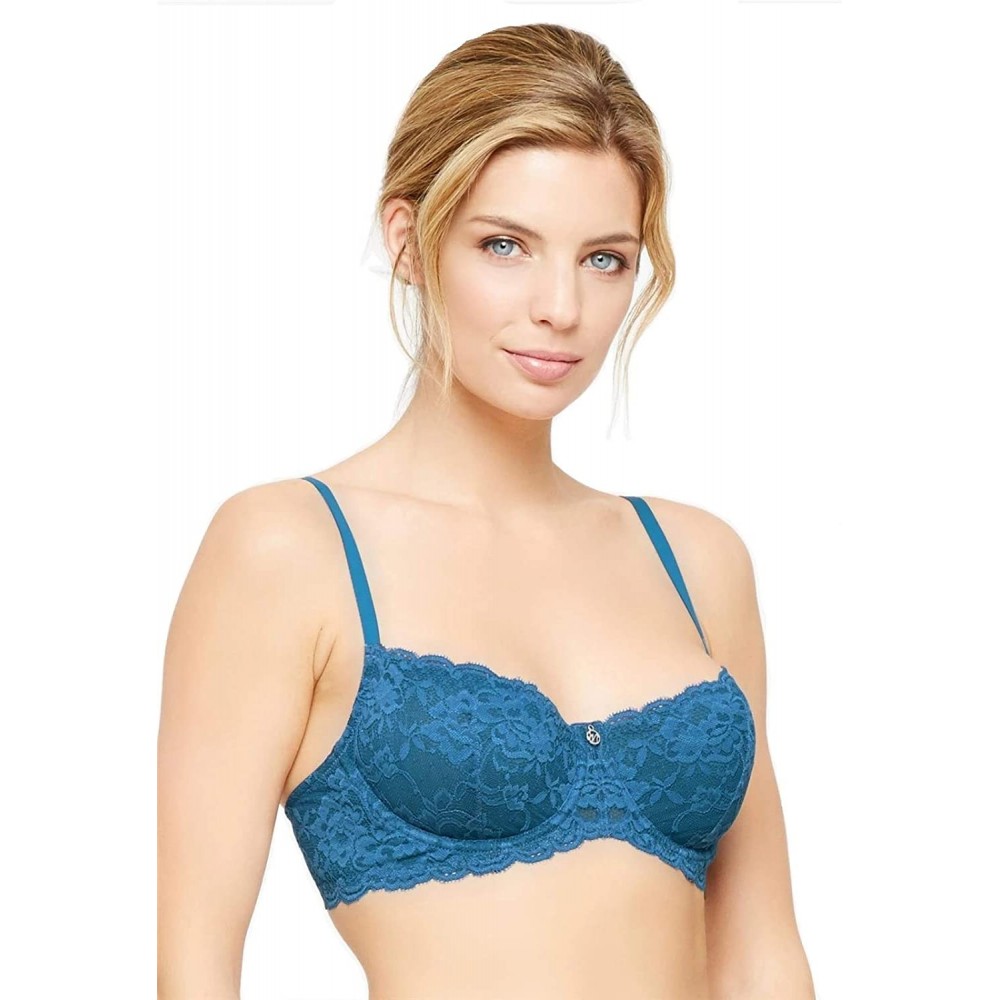 Bras Women's Flirt Demi Lace Bra - Moroccan Blue - CO1925N3MSI