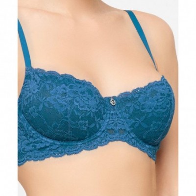 Bras Women's Flirt Demi Lace Bra - Moroccan Blue - CO1925N3MSI