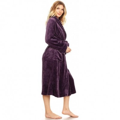 Robes Women's 099-04 Super Soft Lounge Robe in Pink - Large/X-Large - CZ18URT3MN8