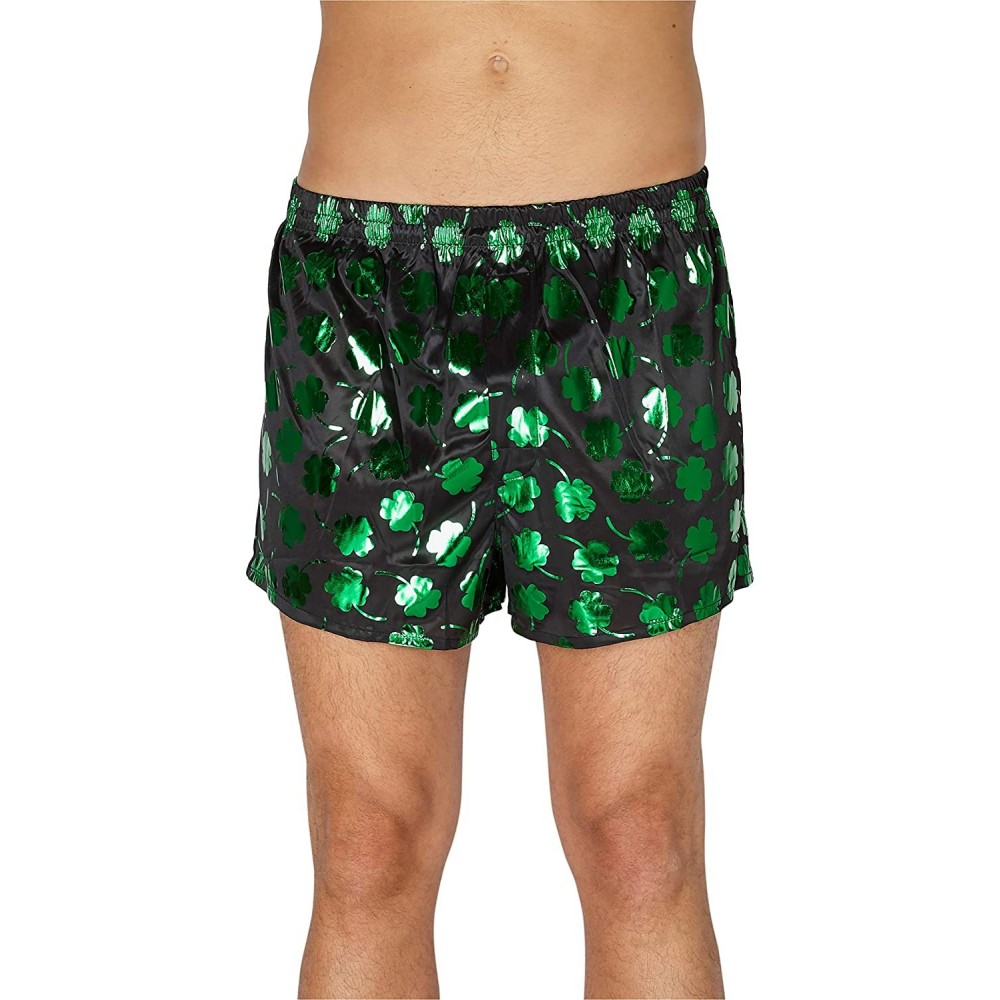 Boxers Mens Shamrock Boxers - Green - C218K0OH8CL