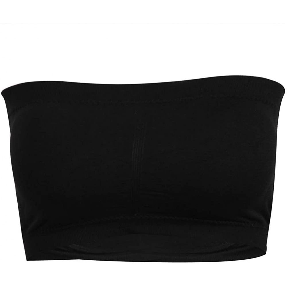 Bras Wirefree Bandeau Bra Strapless Tube Tops for Women - Black*1 - CS18RO0HARQ