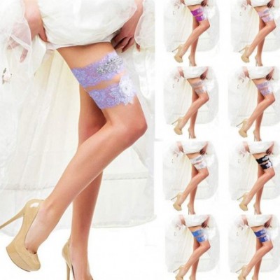 Shapewear 2pcs Lace Wedding Garter for Brides .One for Keeps and one for Garter Throw! - Blue - CN18UZLO4G9