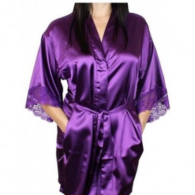 Robes Mid-Sleeve Women Nightwear Robes Lace Real Silk Female Bathrobes Light and Comfortable Highlight Your Perfect Body Curv...