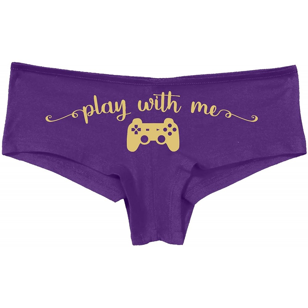 Panties Play with Me Video Game Sexy Gamer Girl Cute Purple Panties hot - Sand - CH18SRNTUXC