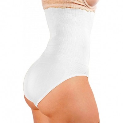 Shapewear 102C Panty Shaper - Womens Waist Cincher High-Waisted Girdle Body Brief Tummy Control Underwear Shapewear - White -...