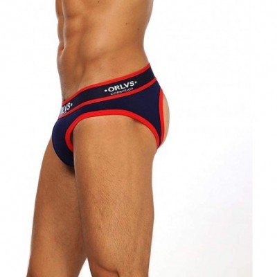 Briefs Men's Jockstrap Elastic Waistband Underwear Supporter Jock Straps for Men - Sapphire - CD192EN5RE6