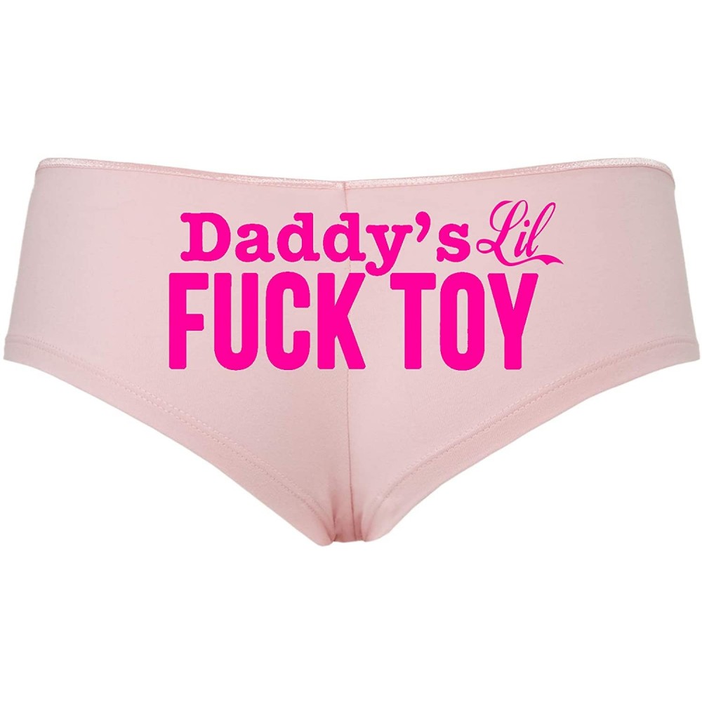 Panties Daddys Little Lil Fuck Toy Fucktoy DDLG BDSM Owned Boyshort - Hot Pink - C118SSMLLN4