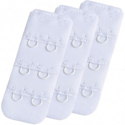 Accessories Bra Extender 2 Hook Soft Velvet Bra Extenders Comfortable Multi-size 3pc-Pack - White - CF18TZY9AAY