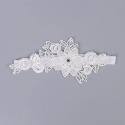 Garters & Garter Belts Women Wedding Bridal Garter with Pearl Lace Garter Set - White-6 - CN180HXAOAC