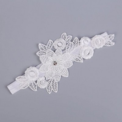 Garters & Garter Belts Women Wedding Bridal Garter with Pearl Lace Garter Set - White-6 - CN180HXAOAC