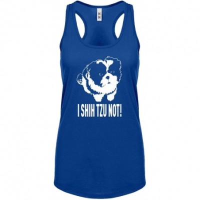 Camisoles & Tanks I Shih Tzu Not Womens Racerback Tank Top - Royal Blue - CR1885759D4