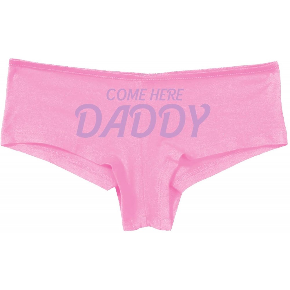 Panties Come Here Daddy DDGL BDSM Obedient Pink Boyshort Panties - Lavender - CD1958CZXEA