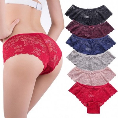 Panties Womens Lace Underwear Bikini Panties Lingerie 6 Colors Hipsters - CW18S9OW436