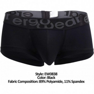 Boxer Briefs Mens Underwear Boxer Briefs Trunks - Black_style_ew0838 - CY18TX259MT