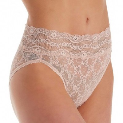 Panties Women's Lace Kiss Hi Leg Brief Panty - Rose Smoke - CM18OTWCNZC