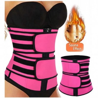 Shapewear Waist Trainer Belt for Women Weight Loss Cincher - A Hotpink - C0190R0ACHQ