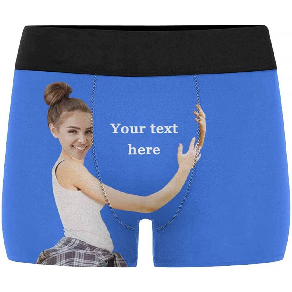 Briefs Custom Face Boxers Girlfriend Hug and Text White Personalized Face Briefs Underwear for Men - Multi 3 - CD18XW09IMR