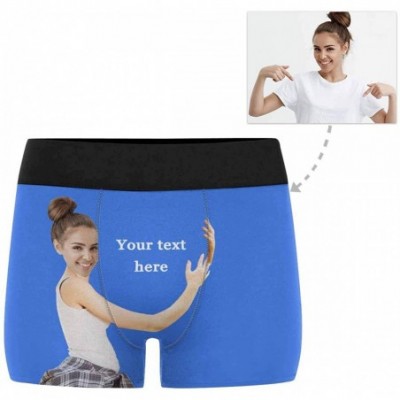 Briefs Custom Face Boxers Girlfriend Hug and Text White Personalized Face Briefs Underwear for Men - Multi 3 - CD18XW09IMR