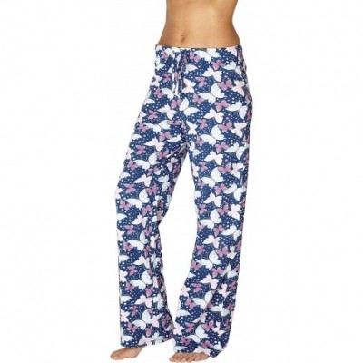 Bottoms Women's Butterfly Printed Pajama Sleep Pants - Multi - CL11QDKA8O5