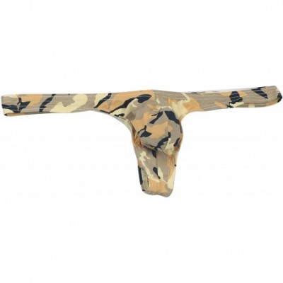 G-Strings & Thongs 2018 New- Men's Camouflage Thong Underwear- Hot Men's Camouflage Thong G-String Undie- No Visible Lines. -...