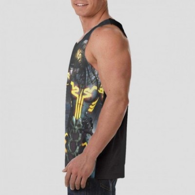 Undershirts Mor-tal KOM-bat Men's Premium Tank Top Sleeveless T-Shirt Workout Tank Tops Comfortable and Soft - CS1985SKCSI